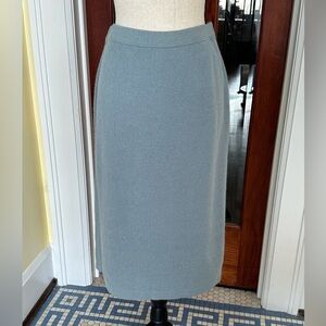 GISPA | Vintage Italian Wool & Angora Blend Knit Pencil Skirt, Size 10